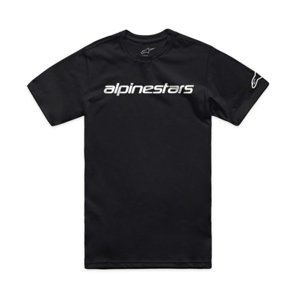 Alpinestars Tee Shirt Wordmark Black And White