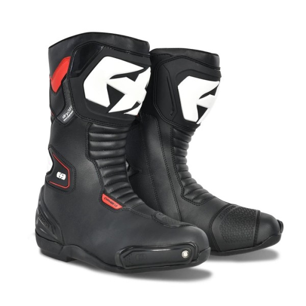 Oxford Products Cypher 1.0 Dry2Dry Men's Touring Motorcycle Boot in Black & Red Oxford Products Cypher 1.0 Dry2Dry Men's Touring Motorcycle Boot in Black & Red