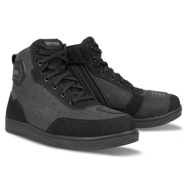 Oxford Products Heist Trainer Style Women's Motorcycle Boot in Denim Oxford Products Heist Trainer Style Women's Motorcycle Boot in Denim