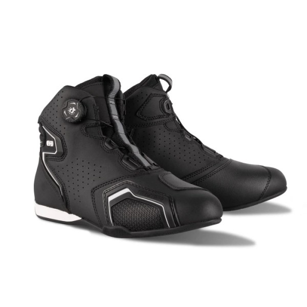 Oxford Products Helix Air Women's Motorcycle Boot in Black & White Oxford Products Helix Air Women's Motorcycle Boot in Black & White