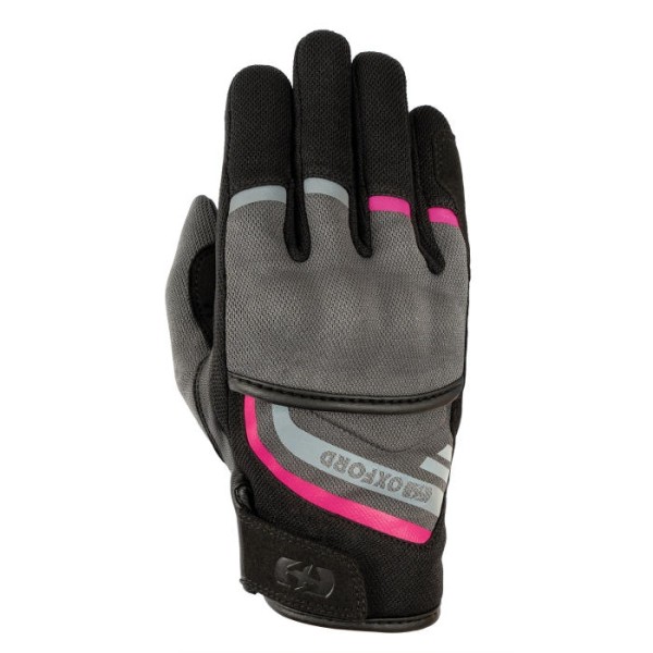 Oxford Dakar 1.0 Three Seasons Motorcycle Glove for Women - Charcoal & Pink Oxford Dakar 1.0 Three Seasons Motorcycle Glove for Women - Charcoal & Pink