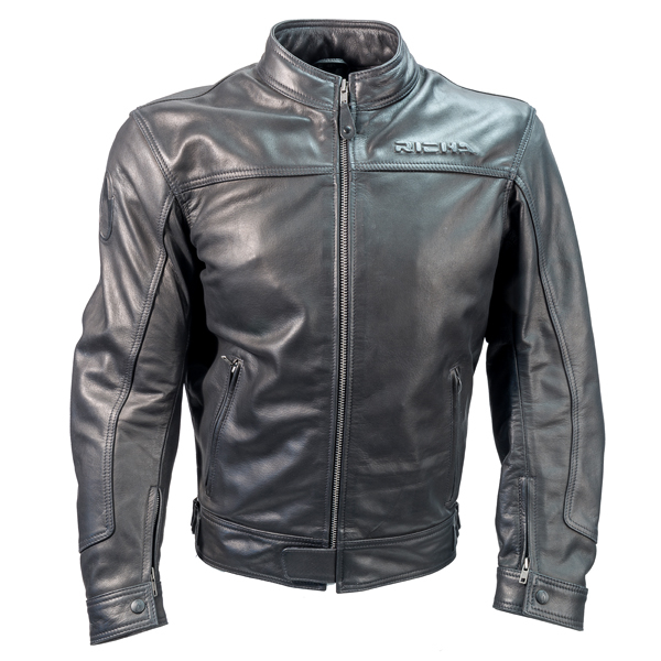 Richa Cafe Leather Jacket in Black