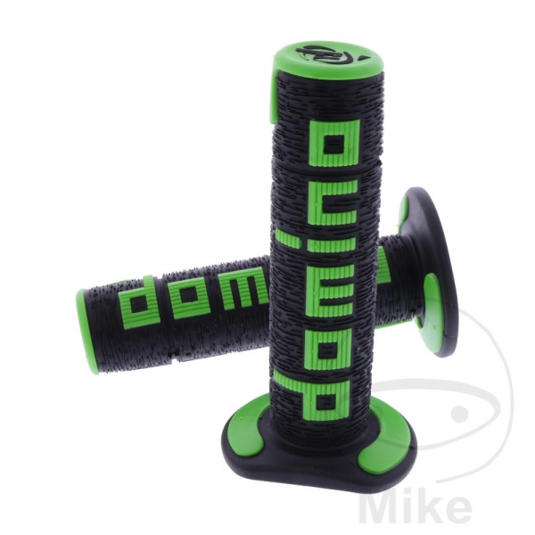 Domino Handlebar Grips 22mm 26mm Closed End A360 Black Green