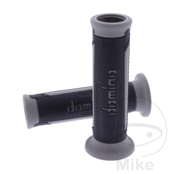 Domino Handlebar Grips 22Mm 26Mm Open End Black Grey A450