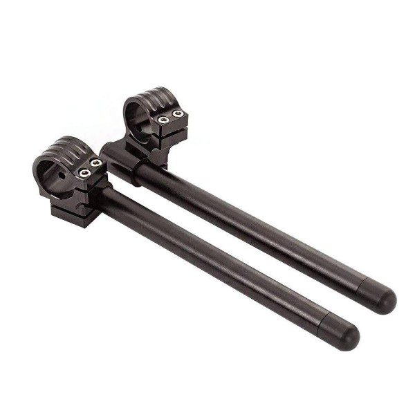 TZR250 Alloy Clip On Handlebars 39mm Fork Mounting, Black Anodised TZR250 Alloy Clip On Handlebars 39mm Fork Mounting, Black Anodised