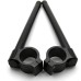 YPVS350 Alloy Clip On Handlebars 35mm Fork Mounting, Black Anodised