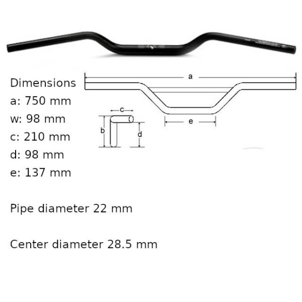 Magura Handlebar -  X Line in Black