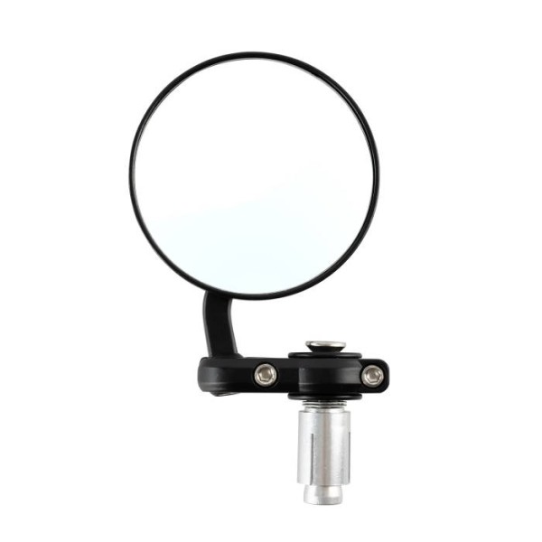 Pair of Universal Motorcycle Bar End MIrror with Black Body Pair of Universal Motorcycle Bar End MIrror with Black Body