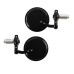 Pair of Universal Motorcycle Bar End MIrror with Black Body Pair of Universal Motorcycle Bar End MIrror with Black Body