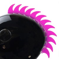 Stick on Mohican Serrated Blade Crash Helmet Decoration Stick on Mohican Serrated Blade Crash Helmet Decoration