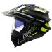 LS2MX701 Explorer Carbon Adventure Bike Crash Helmet, Edge Black, Titanium & Hi-Vis Yellow