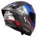 LS2 FF807 Dragon Crash Helmet Gloss Trax  Blue