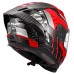 LS2 FF807 Dragon Crash Helmet Gloss Trax  Red