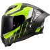 LS2 FF807 Dragon Crash Helmet Gloss Trax  Yellow