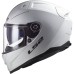 LS2 FF811 Vector II Full Face Crash Helmet, Solid Gloss White