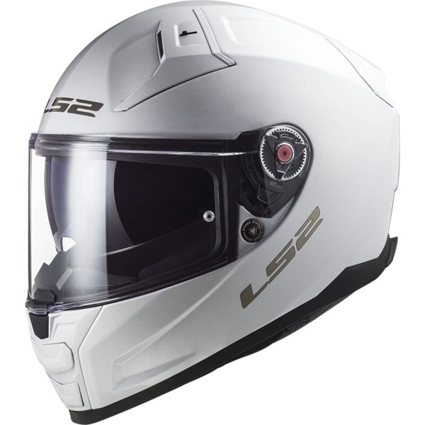 LS2 FF811 Vector II Full Face Crash Helmet, Solid Gloss White