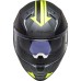 LS2 FF811 Vector II Full Face Crash Helmet, Splitter Matt Titanium & Hi-Vis Yellow