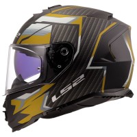 LS2 FF800 Storm II Full Face Crash Helmet, Tracker Black & Gold