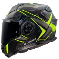 LS2 FF901 Advant X Carbon Modular (Flip Front) Crash Helmet Future Yellow