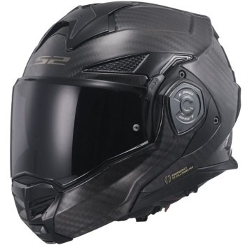 LS2 FF901 Advant X Carbon Modular (Flip Front) Crash Helmet Gloss Carbon XXL Auction Item