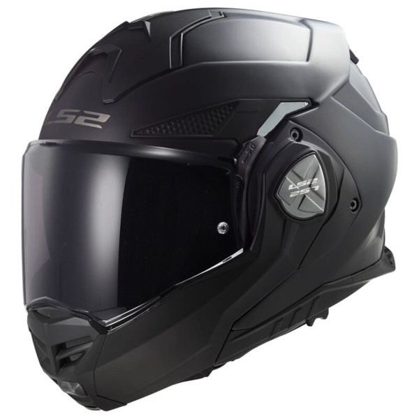 LS2 FF901 Advant X Modular (Flip Front) Crash Helmet in Matt Black