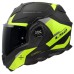 LS2 FF901 Advant X Modular (Flip Front) Crash Helmet in Oblivion Hi-Vis Yellow