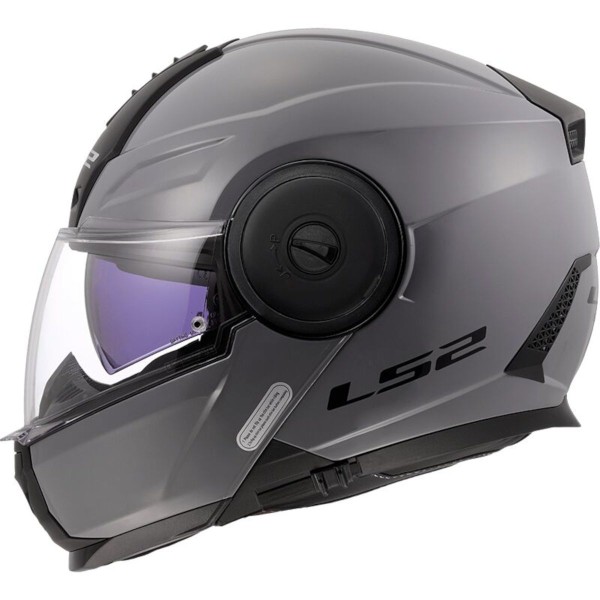 LS2 FF902 Scope-2  Modular (Flip Front) Crash Helmet Gloss Nardo Grey