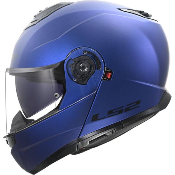 LS2 FF908 Strobe Modular (Flip Front) Crash Helmet Solid Matt Blue