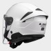 LS2 OF618 Verso 2 Open Face Helmet, Gloss White