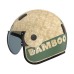 Roof Bamboo Pure Matt Khaki Jet Helmet