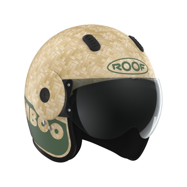 Roof Bamboo Pure Matt Khaki Jet Helmet