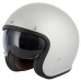 VCAN H589 Matt Sil ver  Open Face Classic Crash Helmet