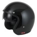 VCAN v537 Gloss Black  Open Face Classic Crash Helmet