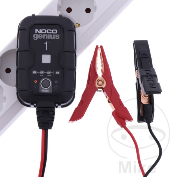 Noco Genius 1UK Battery Charger for Lead Acid, SLA, Gel, AGM & LiFePO4 Motorcycle Batteries