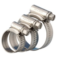 Stainless Steel Hose Clips 20-32mm (2 Pack)