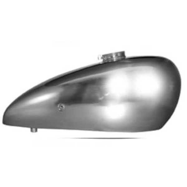 Fuel Tank for Norton ES2 with Addtional Cutaway on Underside, Chrome Plated