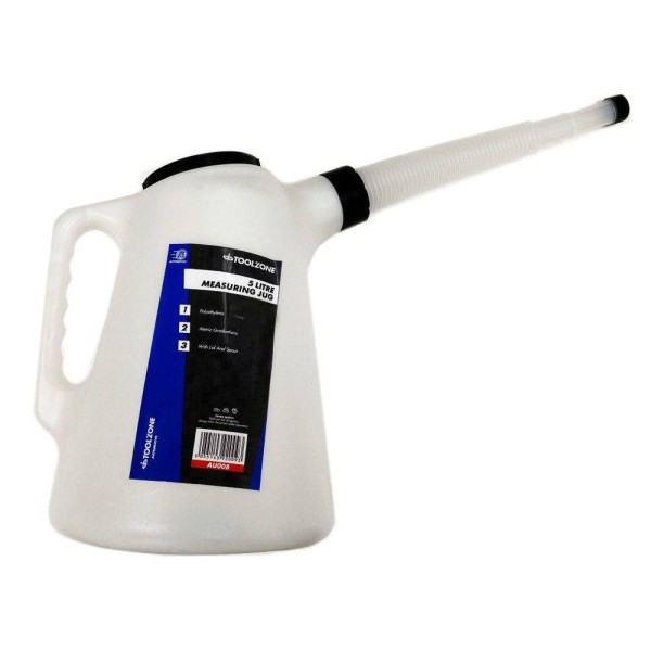 Polyethylene Fuel Jug with Lid, 5 Litres