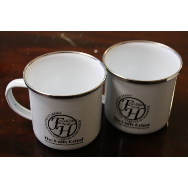 Farkham Hall aily Grind Enamel Coffee Mug