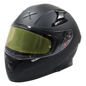 Auction Bargain Axor Apex Full Face Helmet in Matt Black, Size Medium