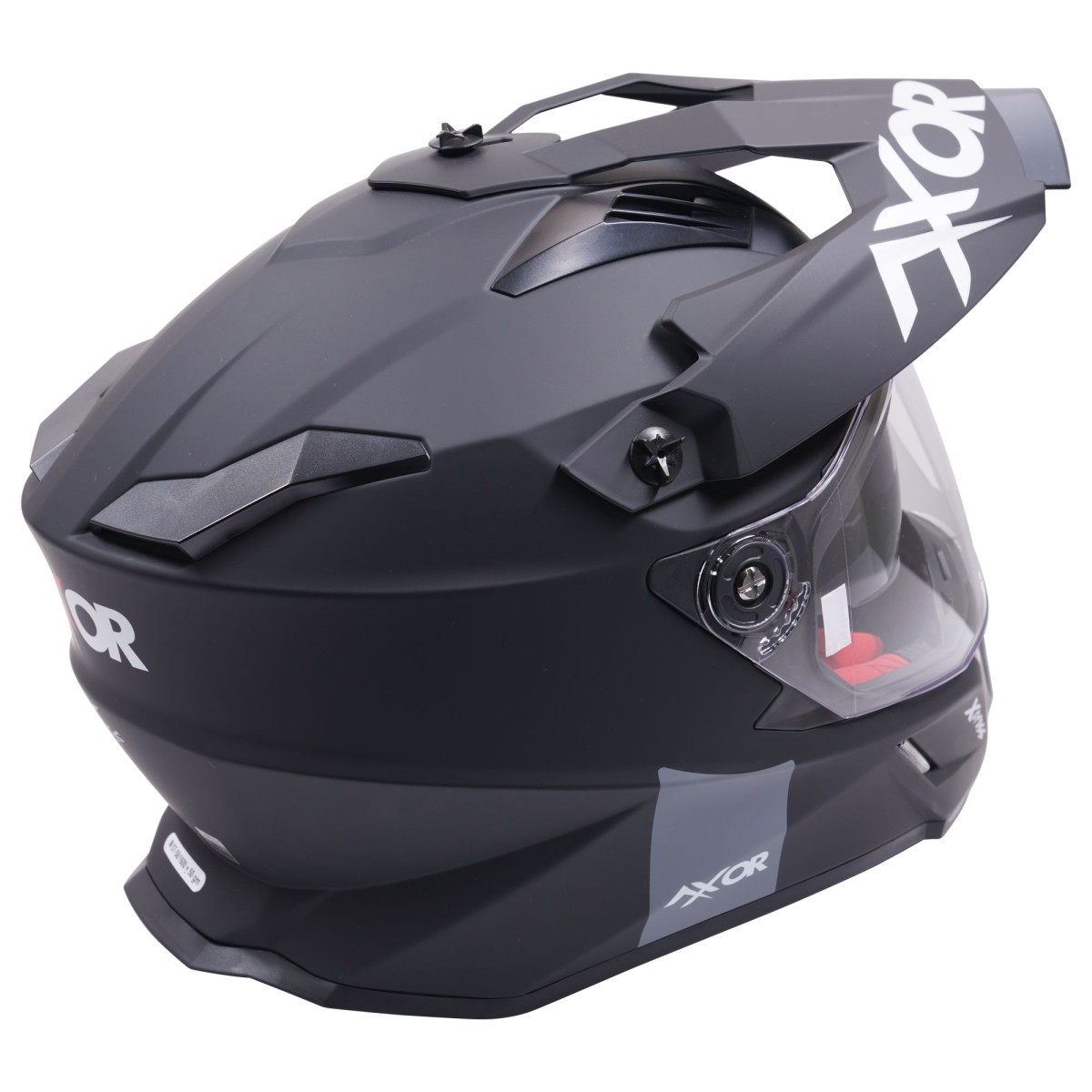 Axor XCross Adventure Full Face Motorcycle Helmet in Matt Black