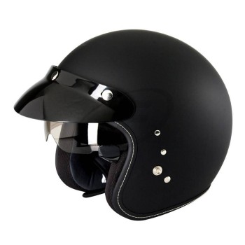 Ducchinni D501 Open Face Crash Helmet in Matt Black - XS Ducchinni D501 Open Face Crash Helmet in Matt Black - XS