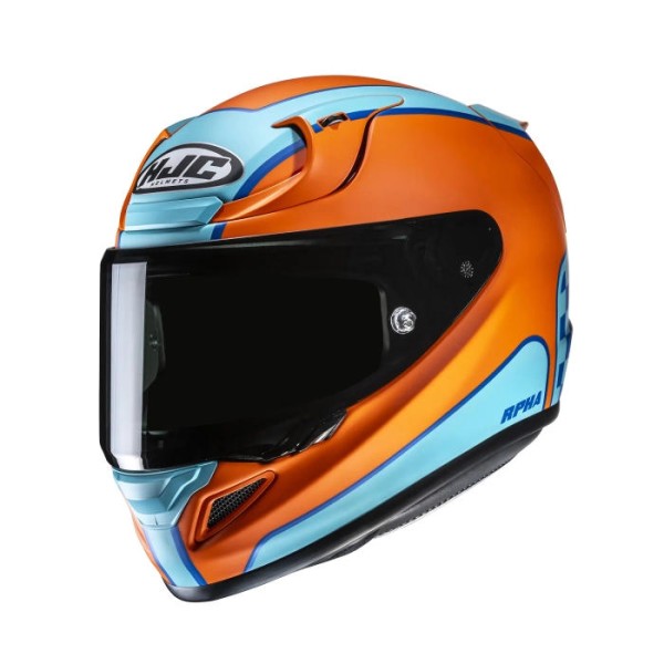 HJC RPHA 12 Full Face Helmet Respon Blue & Orange HJC RPHA 12 Full Face Helmet Respon Blue & Orange