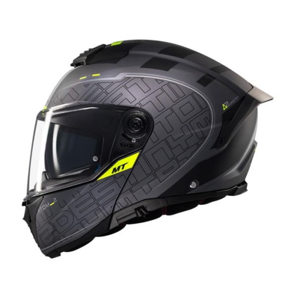 MT Atom 2 Modular Helmet Destiny Grey MT Atom 2 Modular Helmet Destiny Grey