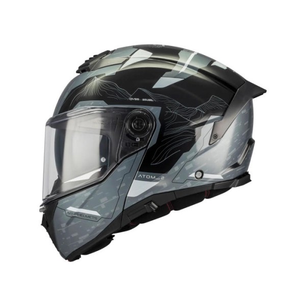 MT Atom 2 Modular Helmet SV Highlands Grey MT Atom 2 Modular Helmet SV Highlands Grey