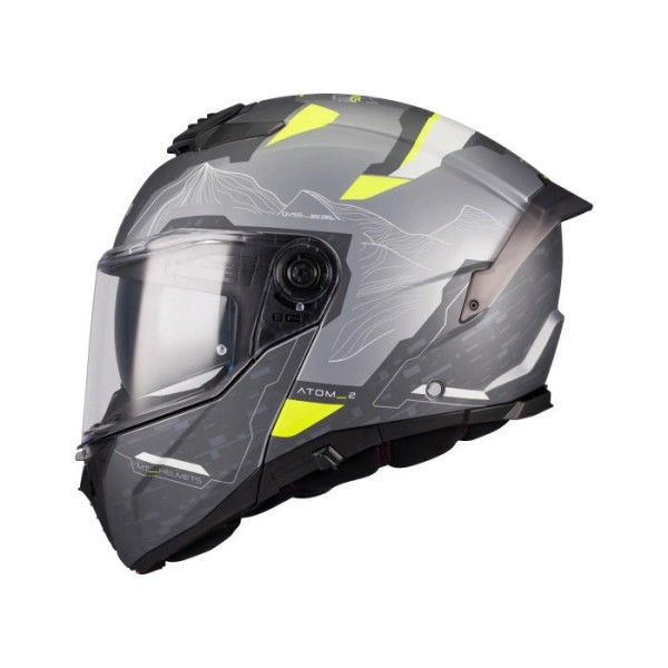 MT Atom 2 Modular Helmet SV Highlands Matt Grey MT Atom 2 Modular Helmet SV Highlands Matt Grey