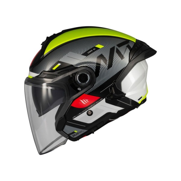 MT Cosmo Open Face Helmet Silence Fluo MT Cosmo Open Face Helmet Silence Fluo