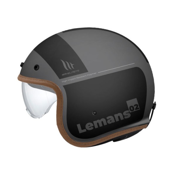 MT Le Mans 2 Open Face Helmet Quality Matt Grey MT Le Mans 2 Open Face Helmet Quality Matt Grey