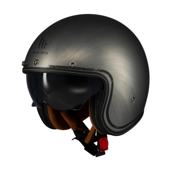 MT Le Mans 2 Open Face Helmet Scratched Chrome MT Le Mans 2 Open Face Helmet Scratched Chrome