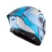 MT Thunder 4 Full Face Helmet Wind Tunnel Blue MT Thunder 4 Full Face Helmet Wind Tunnel Blue