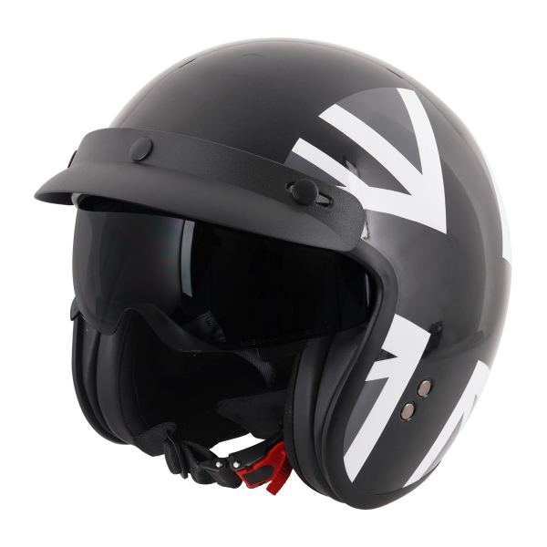 Stealth Mono-Jack Open Fac e Crash Helmet